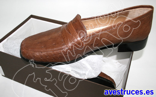 zapatos de piel de avestruz